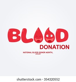 Vector Illustration of Blood Donation. Save Life and Be a Hero