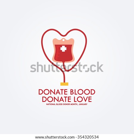 Vector Illustration of Blood Donation. Save Life and Be a Hero