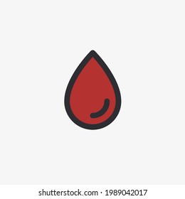 Vector illustration of blood drop icon