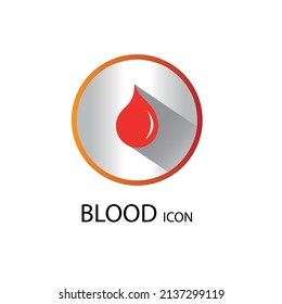 vector illustration blood icon desing template with white background