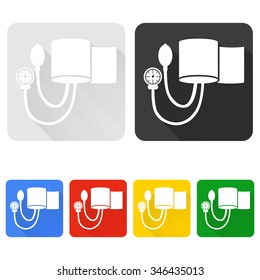 Vector illustration of blood pressure cuff