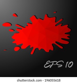 Vector illustration of the blood splash