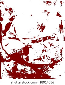 Vector illustration of blood splatter and smearing.
