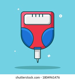 Vektorgrafik des Bluttestkits Symbol, kann für Gesundheit Icon oder dergleichen verwendet werden.