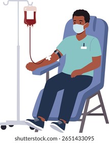 Vektorgrafik der Bluttransfusion