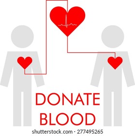 Vector illustration of a blood transfusion