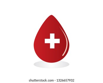 Vector illustration of blood type negative