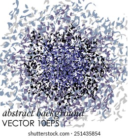 Vector illustration with blots and splashes on a white background.