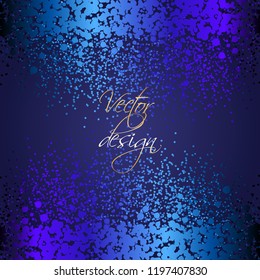 Vector illustration of Blue abstract background. Vector design.