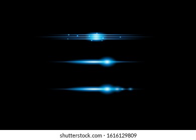 Vector illustration of a blue abstract background with neon light