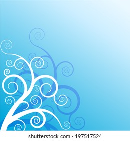 Vector illustration of blue abstract background concept