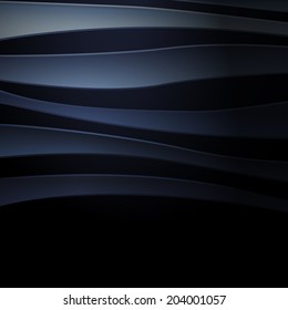 Vector illustration of blue abstract background with curved lines