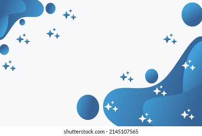 ilustración vectorial de la gradación del fluido abstracto azul para el fondo