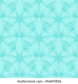 Vector illustration of blue abstract seamless background.
