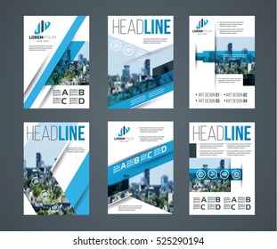 Vector illustration blue annual report brochure. Template flyer design. Presentation templates. Leaflet cover. Flat graphics template for presentation or book design. Cover templates. layout A4 size