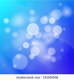 Vector illustration of blue background space concept