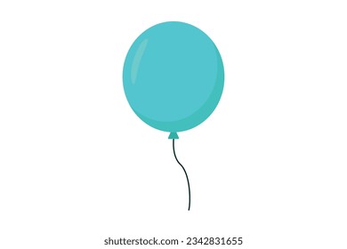 Ilustración vectorial de un globo azul