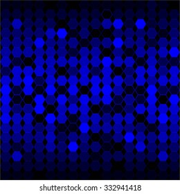 Vector illustration of Blue black abstract background.