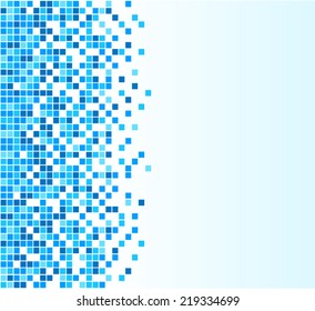 Vector illustration of blue checked abstract futuristic concept