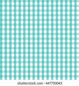 vector illustration of blue checkered tablecloth. EPS