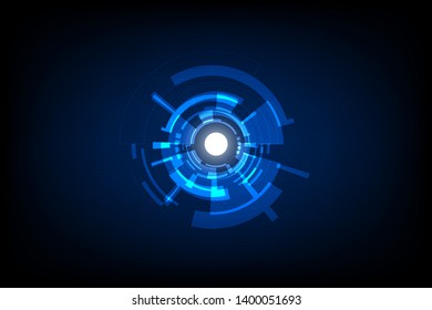 vector illustration blue cogwheel abstract of modern technology circuit futuristic graphic design use for cover  design,background.