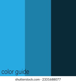 Vector illustration blue color guide suitable for your design