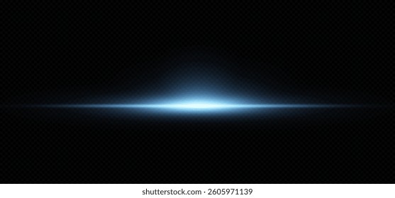 Vector illustration of a blue color. Light effect. Abstract laser beams of light. Chaotic neon rays of light .