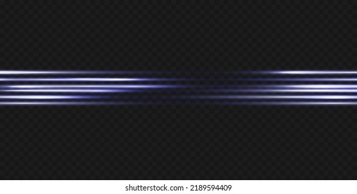 Ilustración vectorial en color azul. Conjunto de efectos de la luz. Glare y flash. Vigas luminosas. Líneas brillantes. Ilustración del vector.Polvo. Flash de Navidad.