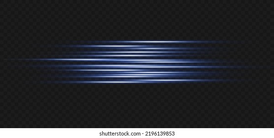 Vector illustration in blue color. Set of light effects. Glare and flash. Bright beams of light. Glowing lines. Vector illustration.Dust. Christmas Flash.