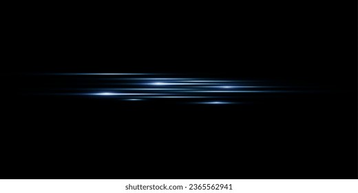 Vector illustration in blue color. Set of light effects. Glare and flash. Bright beams of light. Glowing lines. Vector illustration.Dust. Christmas Flash.