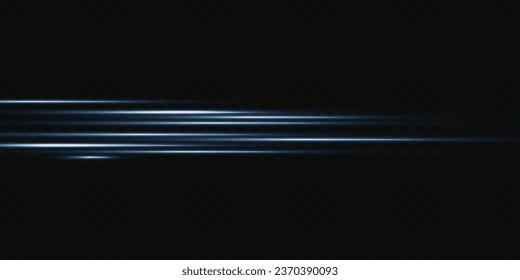 Vector illustration in blue color. Set of light effects. Glare and flash. Bright beams of light. Glowing lines. Vector illustration.Dust. Christmas Flash.