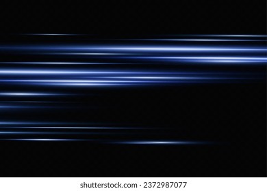 Vector illustration in blue color. Set of light effects. Glare and flash. Bright beams of light. Glowing lines. Vector illustration.Dust. Christmas Flash.