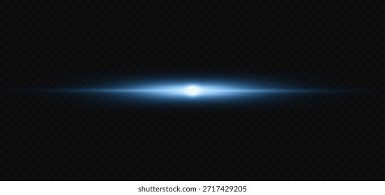 Vector illustration in blue color. Set of light effects. Glare and flash. Bright beams of light. Glowing lines. Vector illustration.Dust. Christmas Flash.