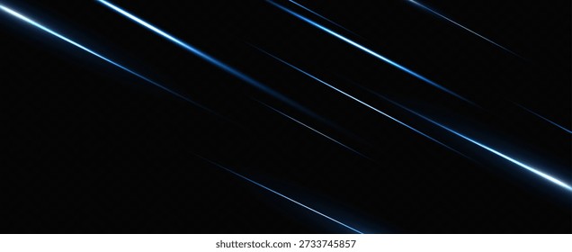 Vector illustration in blue color. Set of light effects. Glare and flash. Bright beams of light. Glowing lines. Vector illustration.Dust. Christmas Flash.