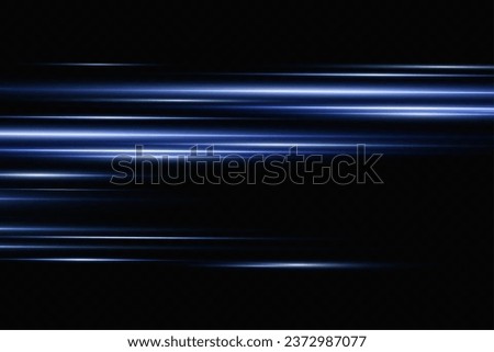 Vector illustration in blue color. Set of light effects. Glare and flash. Bright beams of light. Glowing lines. Vector illustration.Dust. Christmas Flash.