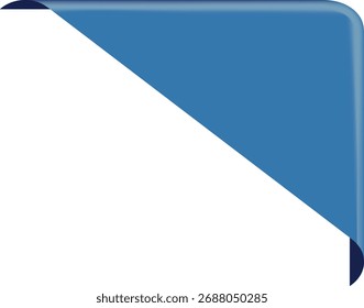 Ilustración vectorial de Anuncio de cinta de esquina azul