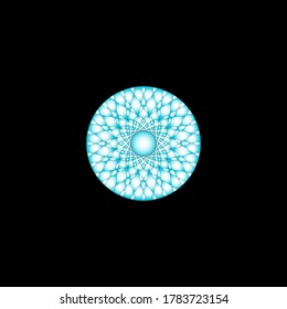 Vektorgrafik einer blauen Diamantgrafik