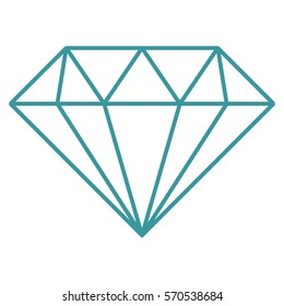 Ilustración vectorial del icono del diamante azul
