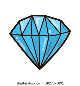 Ilustración vectorial de diamantes azules