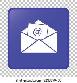 Vector illustration blue email icon