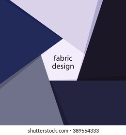Vector illustration, blue fabric design