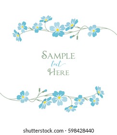 Forget Me Not Pattern