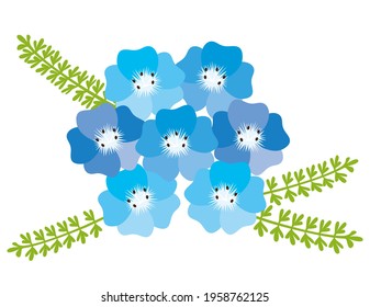 ネモフィラ 花 のイラスト素材 画像 ベクター画像 Shutterstock