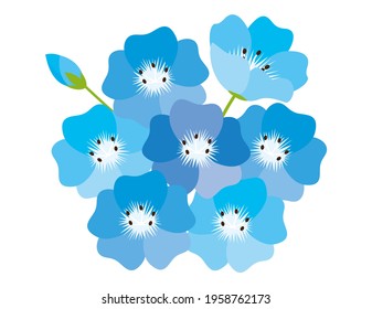 ネモフィラ 花 のイラスト素材 画像 ベクター画像 Shutterstock
