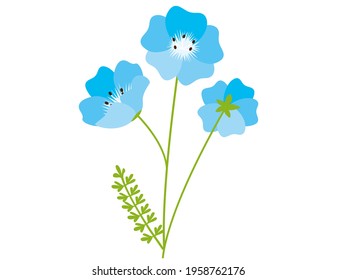 ネモフィラ 花 のイラスト素材 画像 ベクター画像 Shutterstock