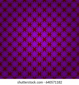 Vector illustration of blue flowers. Seamless pattern with flowers on motley background.