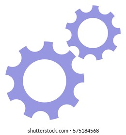 Vektorgrafik des Symbols "Blaues Zahnrad"
