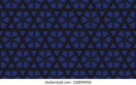 Vector illustration blue geometric abstract background