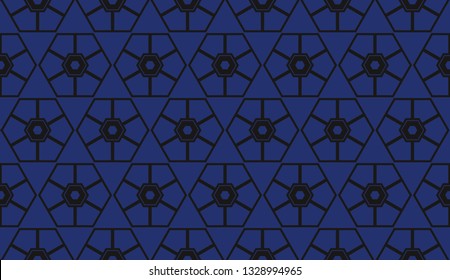 Vector illustration blue geometric abstract background