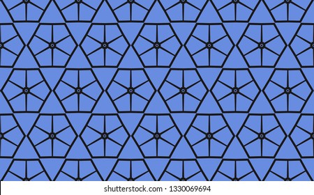 Vector illustration blue geometric abstract background